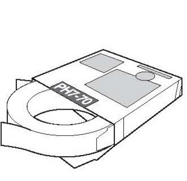 Zuurvrij plakband Merk UK Tape, type PH7-70.