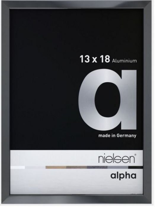 Aluminium wissellijst Alpha True Color Antr. Hgl.