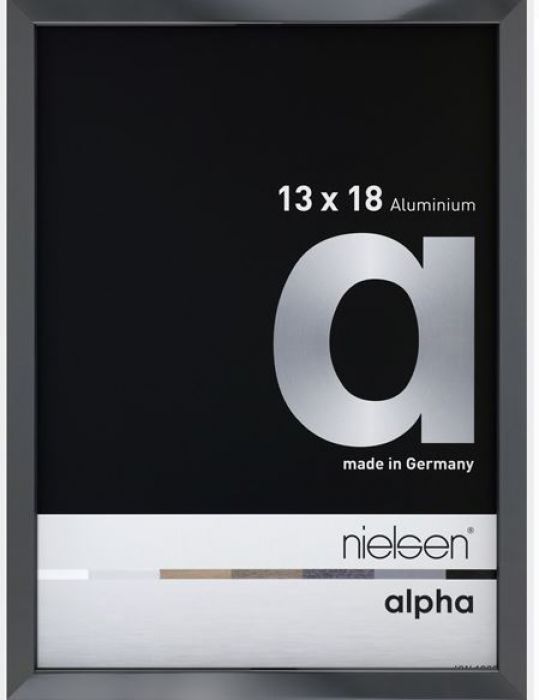 Aluminium wissellijst Nielsen  Alpha  Antraciet Hgl.