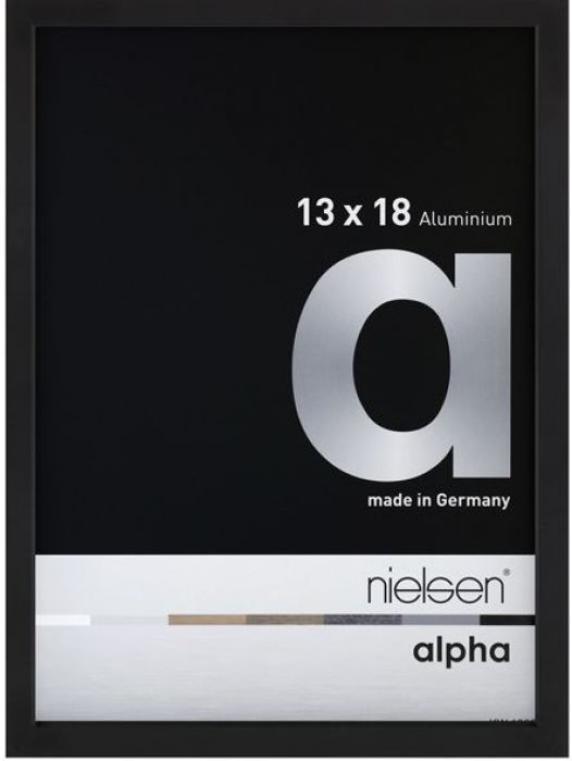 Aluminium wissellijst Nielsen  Alpha  Mat Zwart