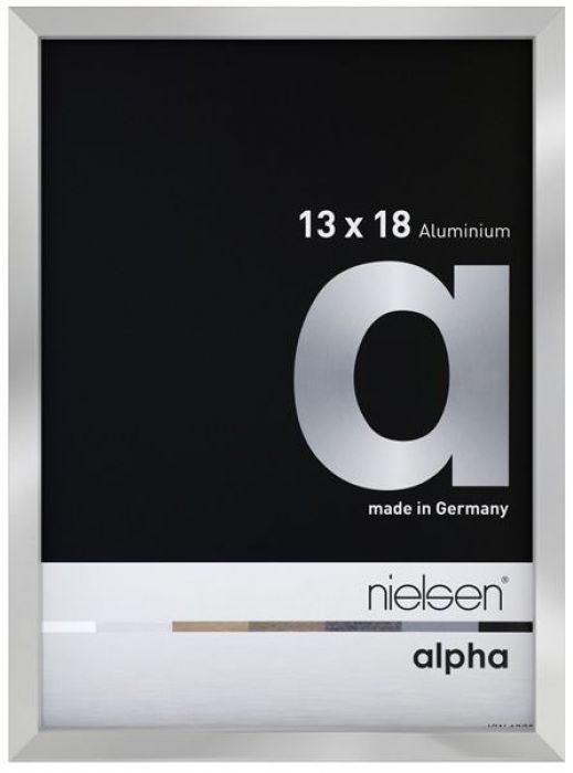 Aluminium wissellijst Nielsen  Alpha True Color Zilver Hgl.