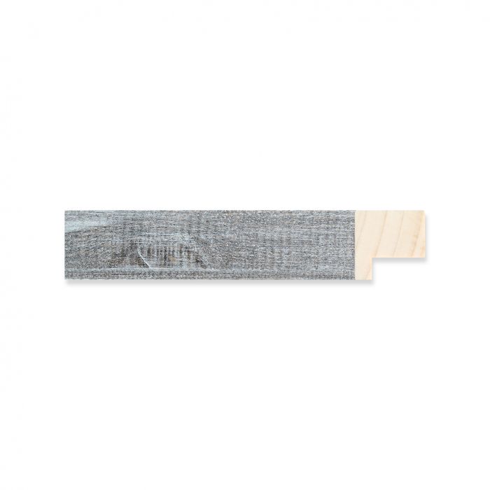 Houten lijst -   Oud grijs hout  breed 17 mm