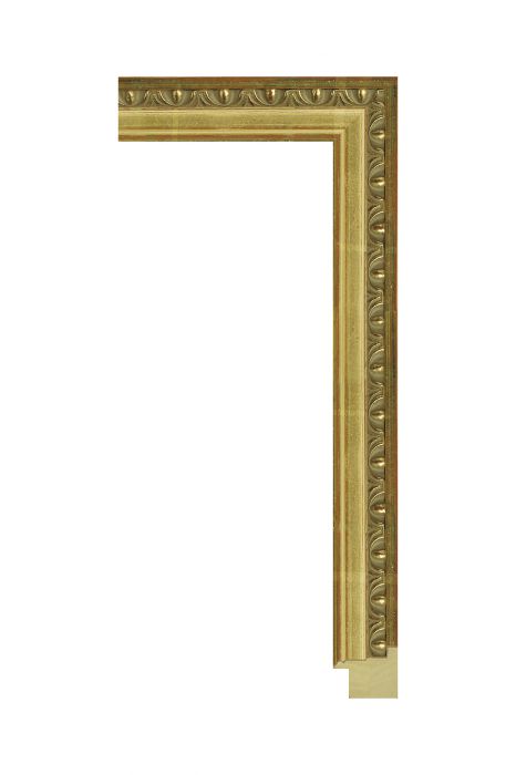 Houten lijst - SENELAR - Goud met ornament 31 mm breed -