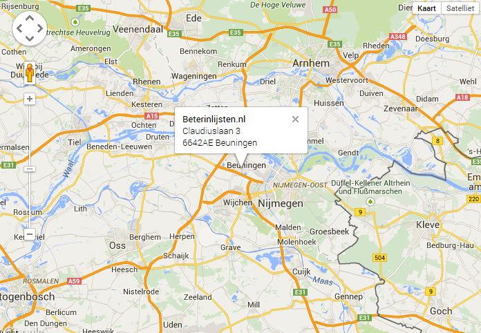 map Beterinlijsten.nl