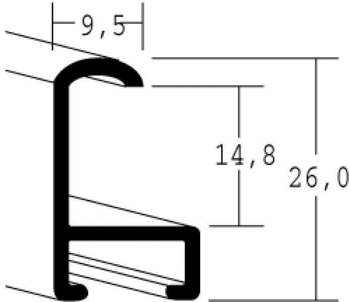 Aluminium lijsten - Nielsen Serie 015