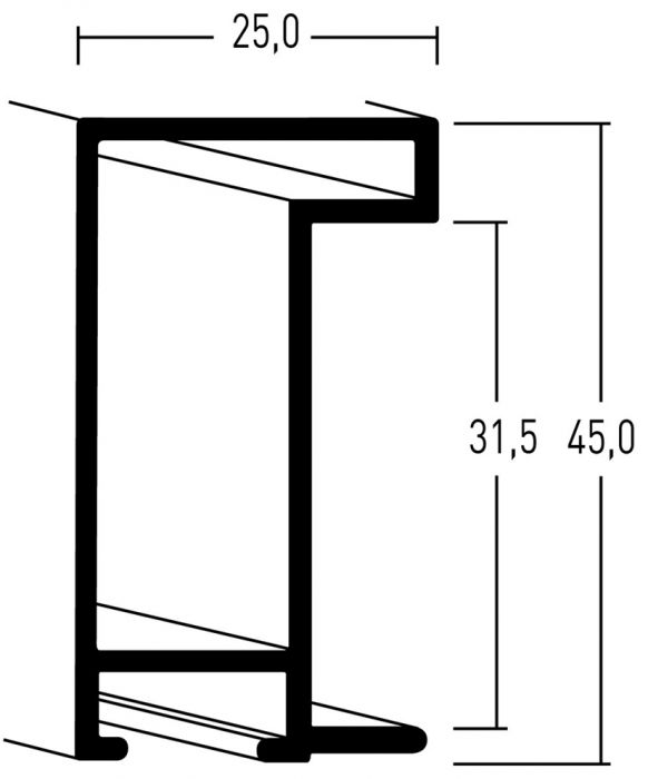   Aluminium lijsten- Nielsen Serie 222