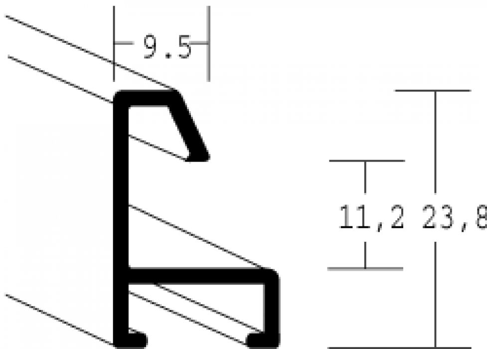 Aluminium lijsten- Nielsen Serie 023