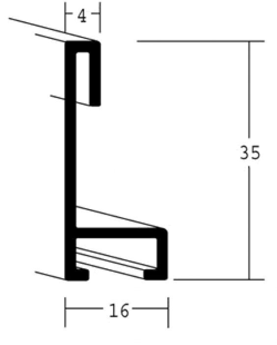 Aluminium lijsten- Nielsen Serie 34