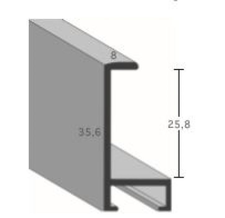 Aluminium lijsten profiel 422