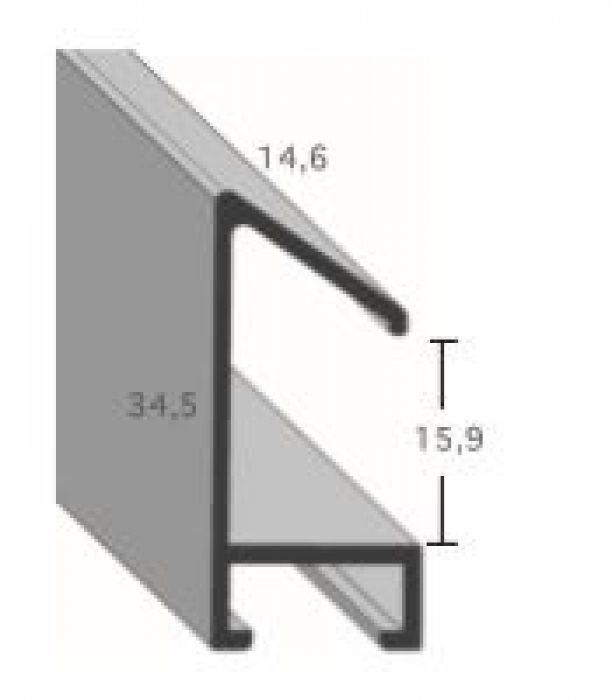 Aluminium lijsten profiel 451