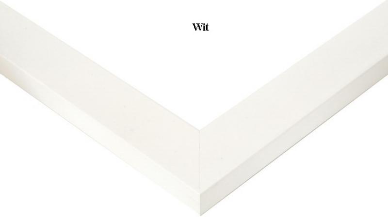 Houten wissellijst hl 30 Wit gelakt
