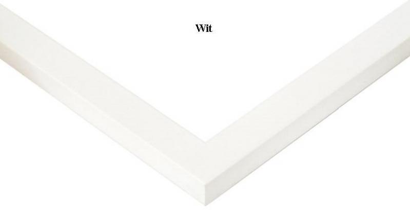 Houten wissellijst hl20 wit gelakt