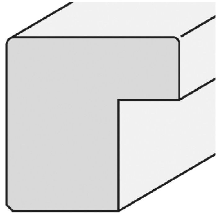 Houten lijst -  CONFETTI III - White Cube breed 23 mm