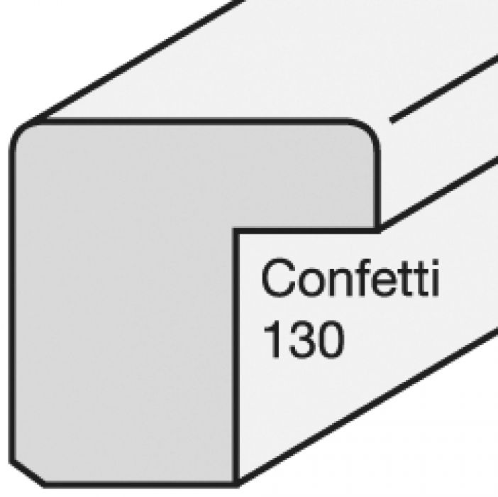 Houten lijst -  CONFETTI XS - Yellow Small Cube breed 15 mm