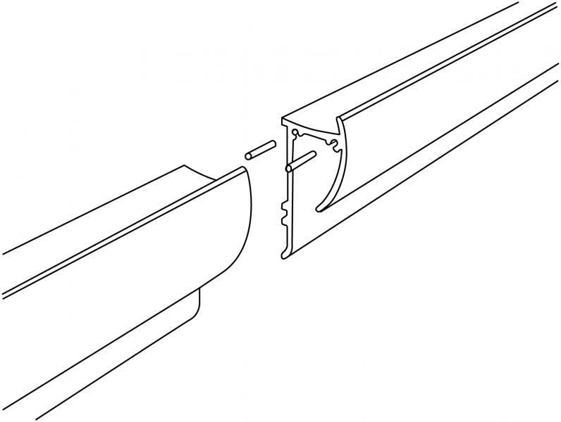paper rail connector set