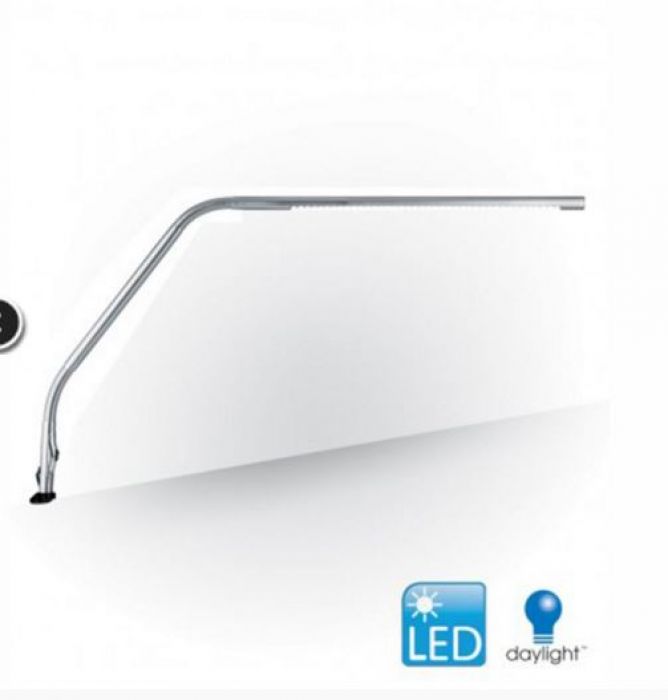 Daylight Slimline tafellamp geborsteld chrome 