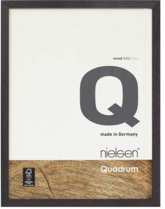 Houten wissellijst Quadrum - Notenbruin