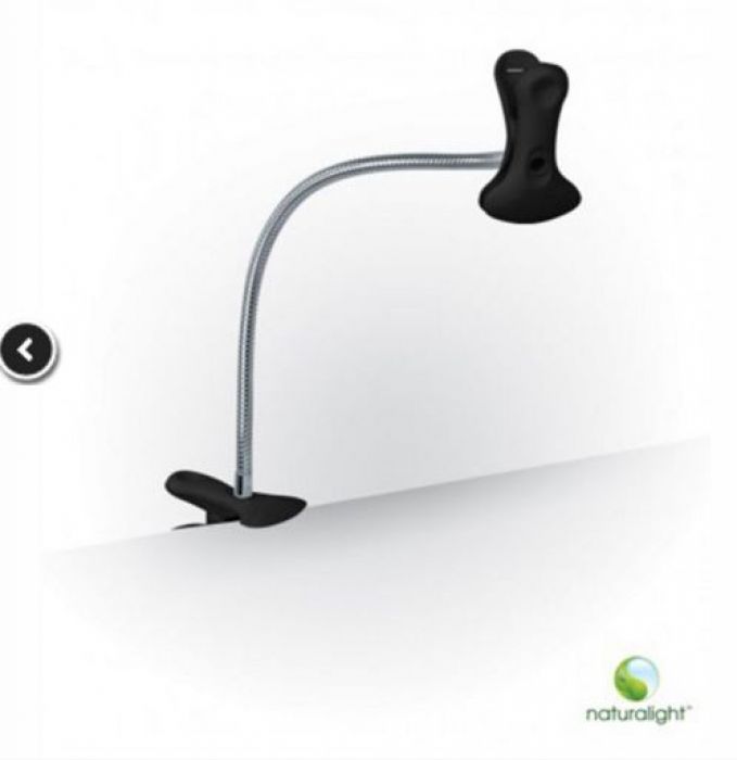 Naturalight dubbele flexi klem zwart