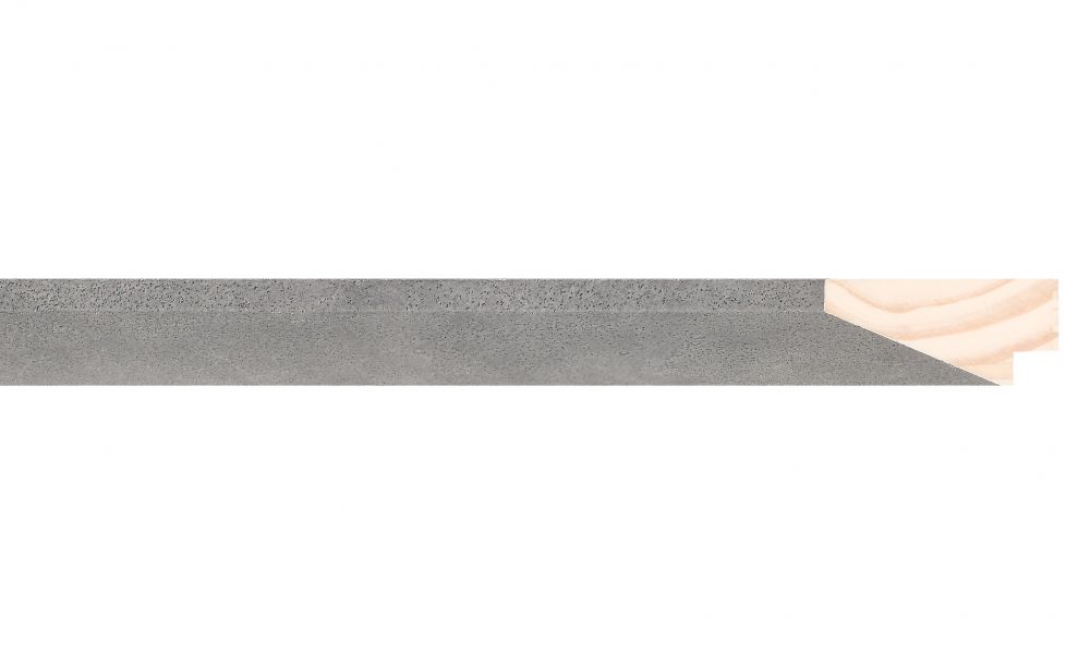 Houten lijst - TOUCHSTONE - Steen-Donkergrijs breed 23 mm