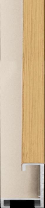 largo aluminium lijst  35-320 oak veneer ,raw