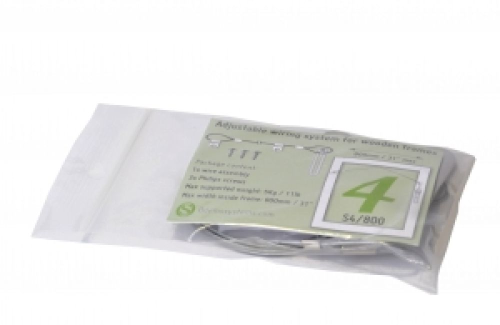 Ophangdraad compleet (80 cm) - lijst t/m gewicht 5 kg nog 4 op voorraad