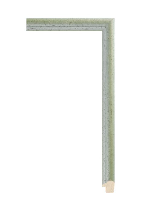 Beschrijving: Houten lijst - LINE - Groen 17 mm breed