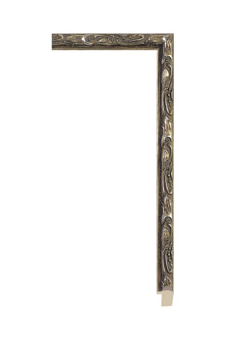 Houten lijst - ALLEGRA - Antiek zilver 16 mm breed