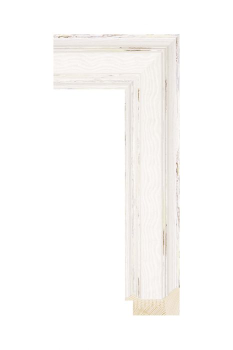 Houten lijst - BRIMFIELD - Wit 55 mm breed