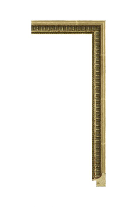 Houten lijst - SENELAR - Goud met ornament 25 mm breed