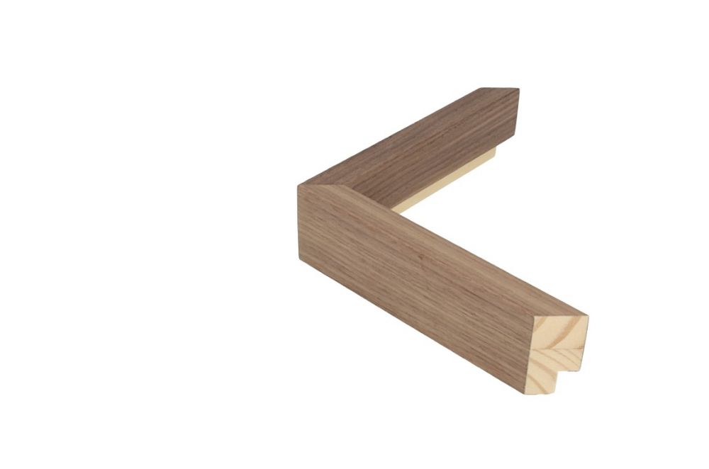 Houten lijst -Walnoot - fineer  Profielbreedte: 17 mm